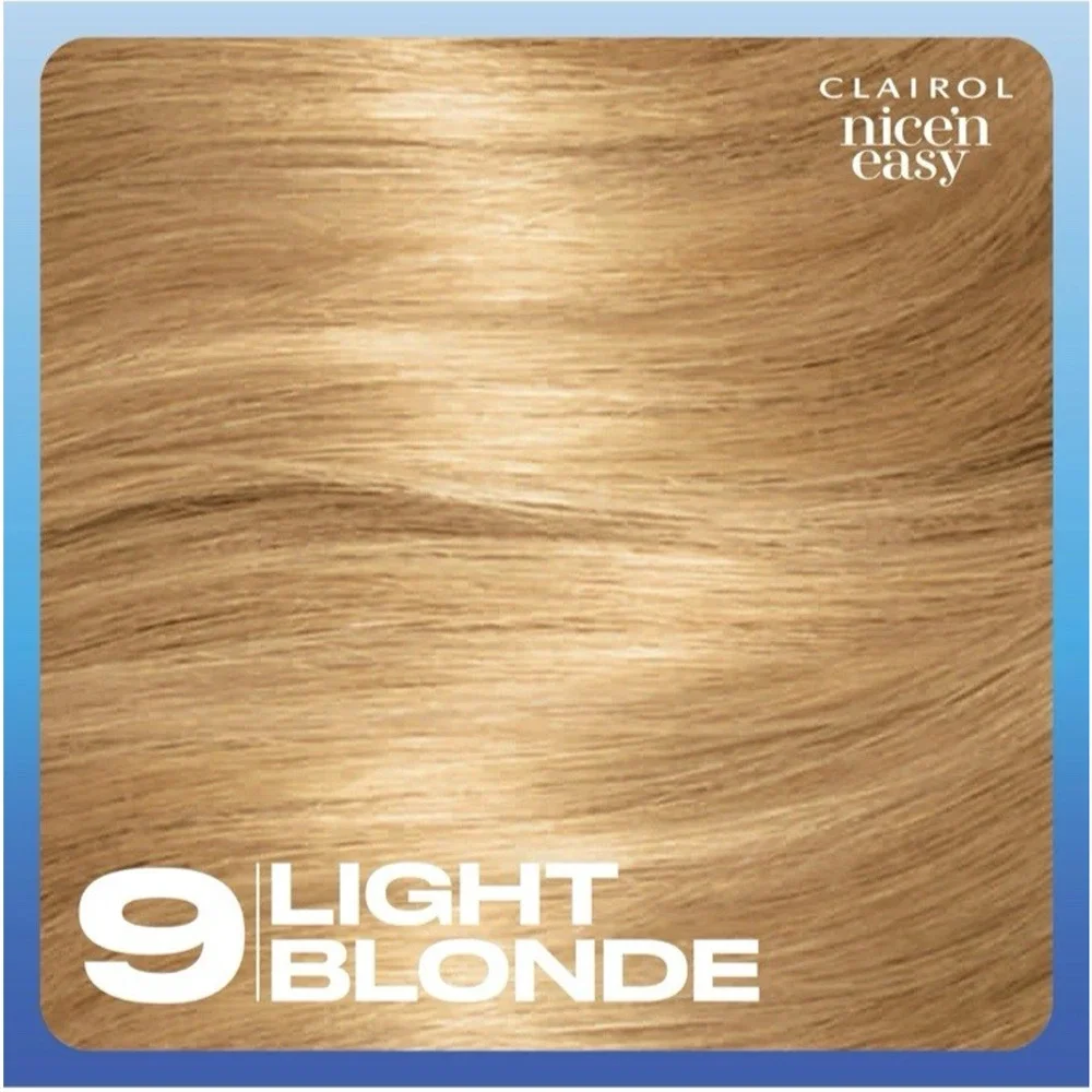 Clairol - Nice'n Easy - Permanent Hair Dye - (9) Light Blonde Hair Color TDR